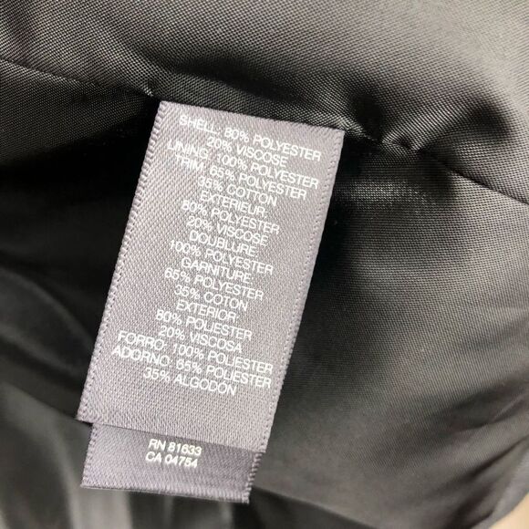 Sz XL/47- KENNETH COLE Reaction Dark Grey Plaid 2 Button Men Blazer Suit Jacket - Picture 12 of 12